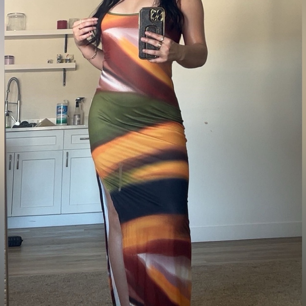 Multicolor Maxi Dress
